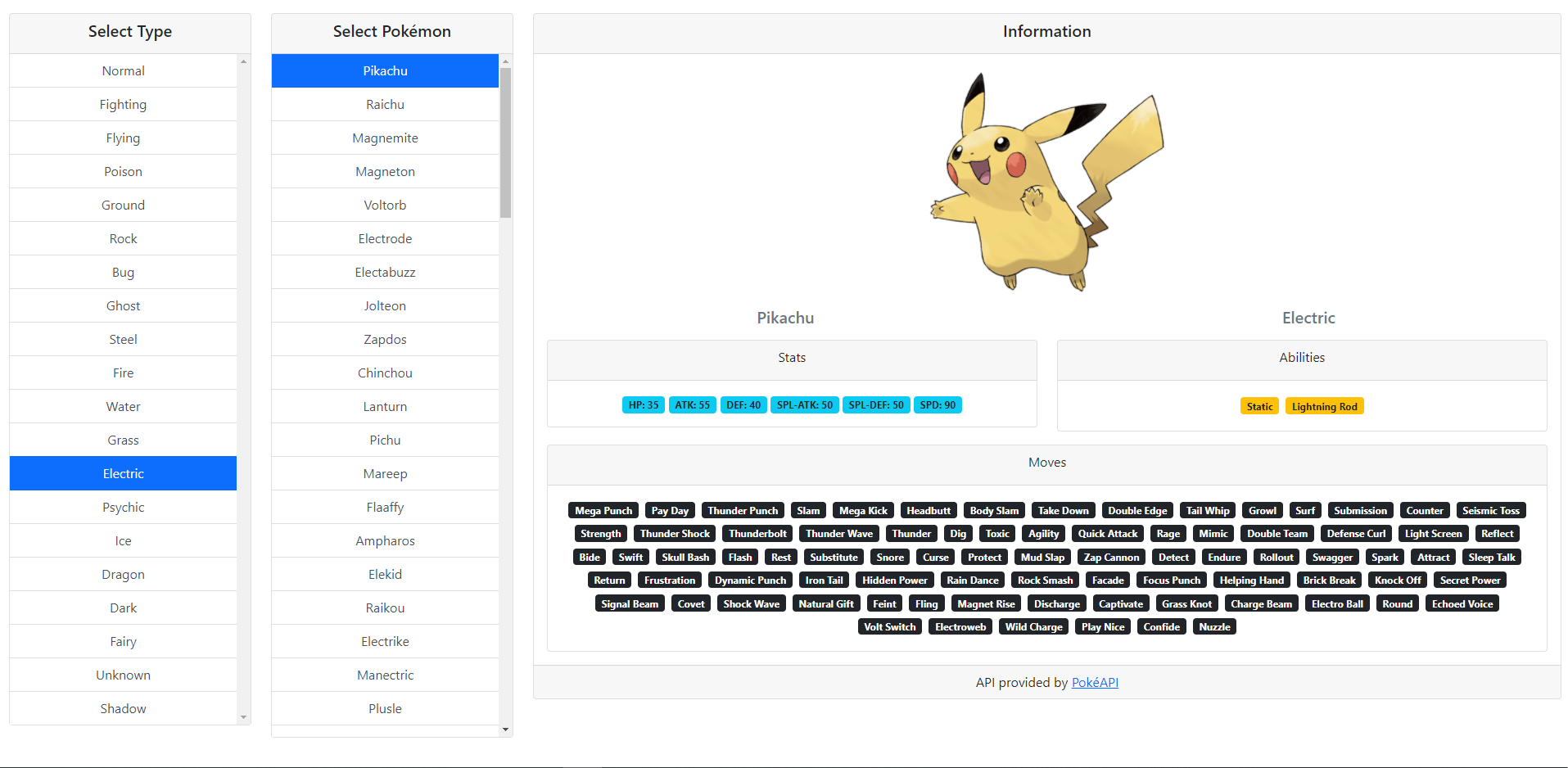 Pokemon API